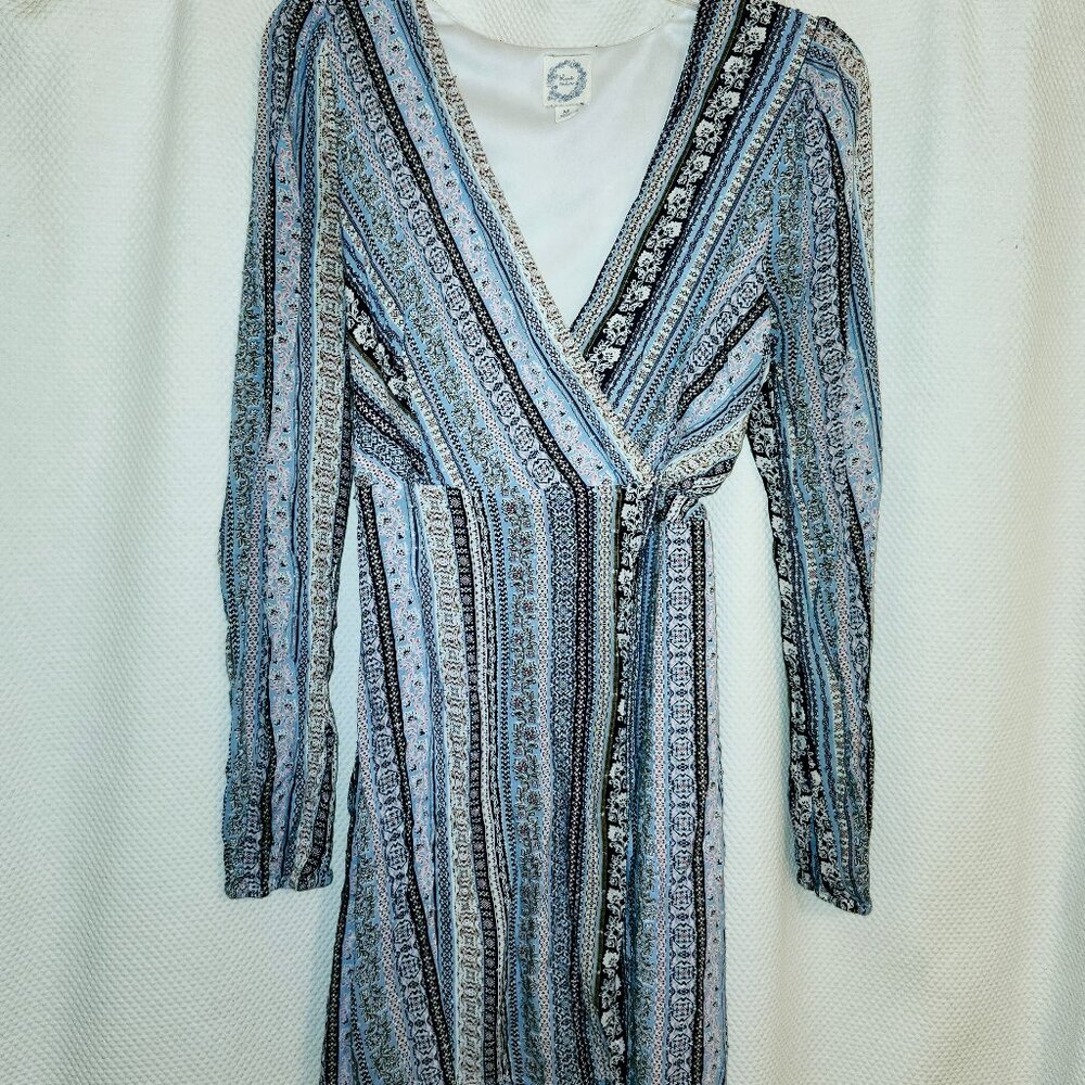 Blue Rain wrap dress